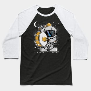 Astronaut Drummer Vechain VET Coin To The Moon Crypto Token Cryptocurrency Blockchain Wallet Birthday Gift For Men Women Kids Baseball T-Shirt